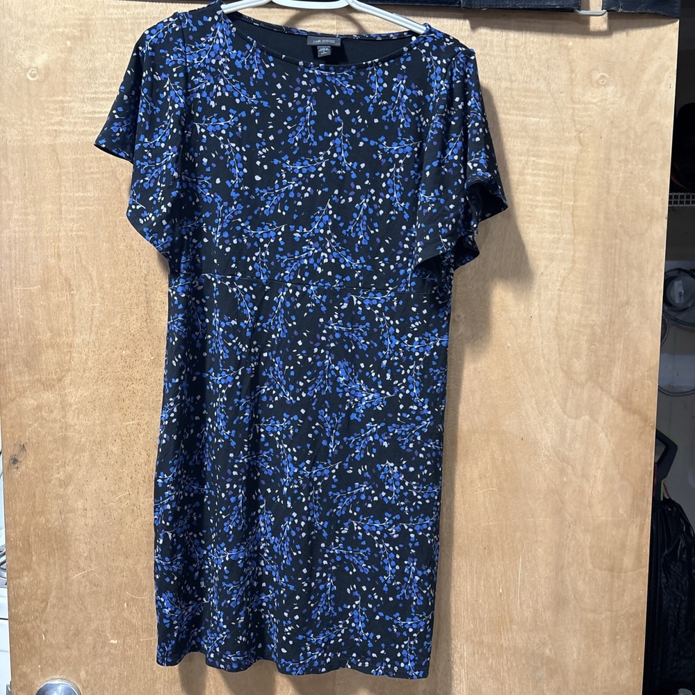 J. Jill‎ Women's Short Sleeve Floral Print Knee Length Dress Size Small